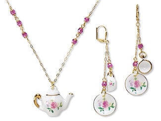 Single-Strand Necklace and Earring Set