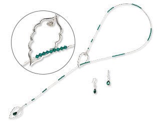 Lariat-Style Necklace and Earring Set