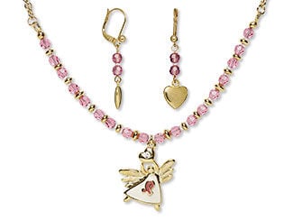 Single-Strand Necklace and Earring Set