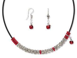 Single-Strand Necklace and Earring Set