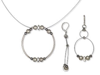 Single-Strand Necklace and Earring Set