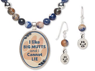 Single-Strand Necklace and Earrings Set