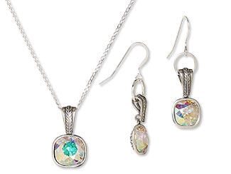 Single-Strand Necklace and Earring Set