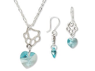 Single-Strand Necklace and Earring Set