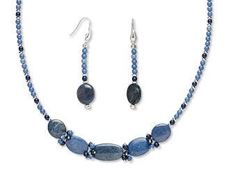 Single-Strand Necklace and Earring Set