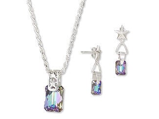 Single-Strand Necklace and Earring Set