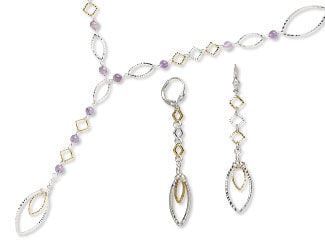 Single-Strand Necklace and Earring Set