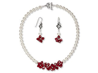 Single-Strand Necklace and Earring Set