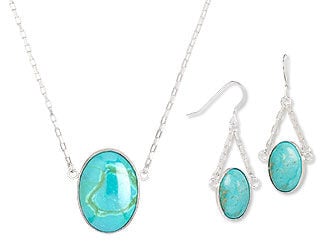 Single-Strand Necklace and Earrings Set