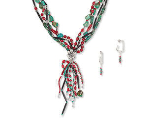 Multi-Strand Necklace and Earring Set