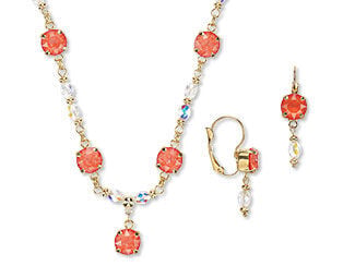 Single-Strand Necklace and Earring Set