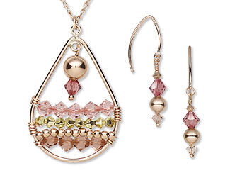 Single-Strand Necklace and Earring Set 