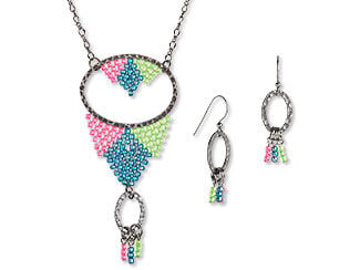 Single-Strand Necklace and Earring Set