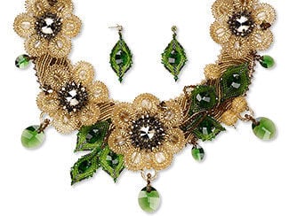 Collar-Style Necklace and Earring Set