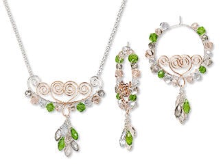 Single-Strand Necklace and Earring Set