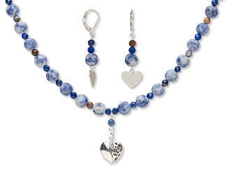 Single-Strand Necklace and Earring Set