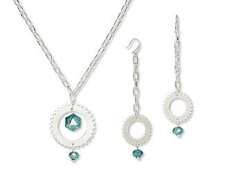 Single-Strand Necklace and Earring Set