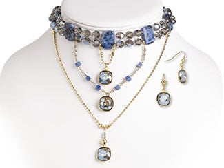 Multi-Strand Necklace and Earring Set