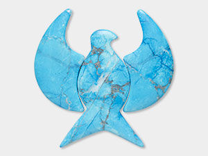 Howlite Gemstone Bird Component in image link