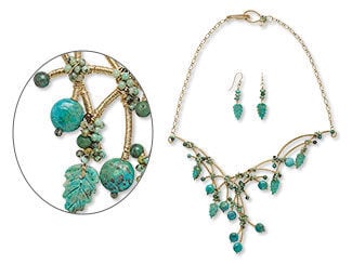 Single-Strand Necklace and Earring Set