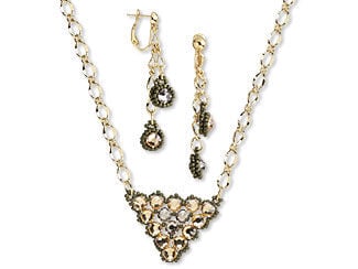 Single-Strand Necklace and Earring Set