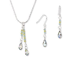 Single-Strand Necklace and Earring Set