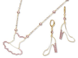 Single-Strand Necklace and Earring Set