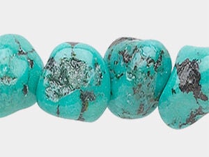 An image of turquoise beads