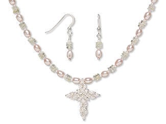 Single Strand Necklace and Earring Set