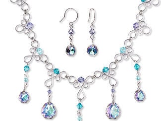 Single-Strand Necklace and Earring Set