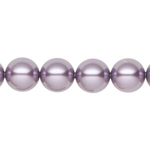 Pearl 25pk light amethyst pearl, Crystal Passions&reg; 10mm round 5810