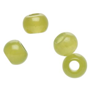 New "jade" 1pkg4, hand-cut rondelle bead natural 12x9mm Dione&reg;