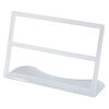 Display, earring, acrylic, frosted clear, 9 x 6 x 3-inch textured, holds 20 pairs. Sold individually. image number 0