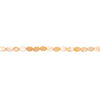 Mother-of-pearl shell 1pkg1, flat oval bead 15 inch carrot 14x9mm-15x11mm image number 1
