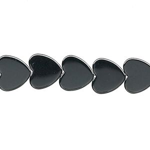 Hemalyke&trade; 1pkg1, flat heart bead 15.5-16 inch 10mm
