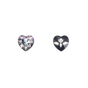 Drop 4pk crystal vitrail light P, Crystal Passions&reg; 8mm pendant heart cut 6432