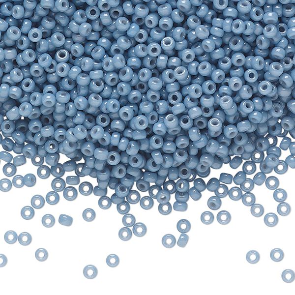 Seed bead, Miyuki, glass, pkg/25g, #11 rocaille, Duracoat&reg; opaque outside dyed bayberry, (RR-4482). image number 0