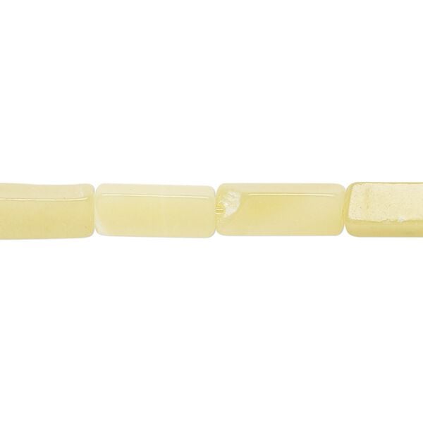 Olive new "jade" 1pkg1, square tube bead natural 15 inch 12x4mm-15x5mm image number 0
