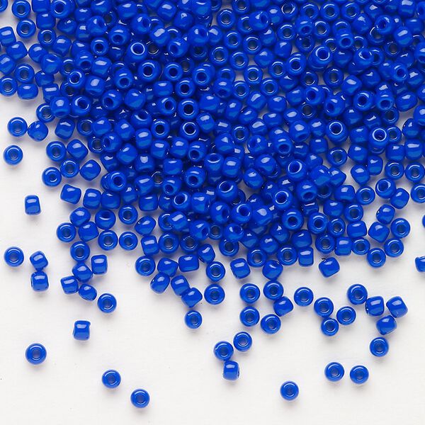 Seed bead, TOHO BEADS&reg;, glass, pkg/250g, #11 round, opaque navy blue (TR-11-48). image number 0