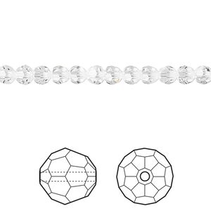 Bead 12pk crystal, Crystal Passions&reg; 4mm round 5000