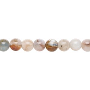 Multi-beryl 1pkg1, round bead 15 inch 5-6mm