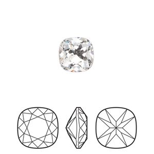 Fancy stone 144pk crystal foil back, Preciosa MAXIMA Czech crystal rhinestone 10mm cushion square