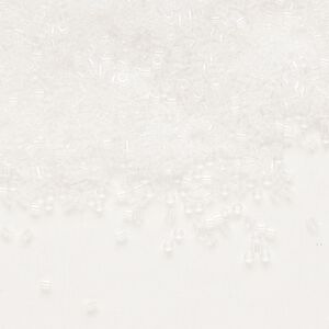 Seed bead, Delica&reg;, glass, pkg/50g, #15 round, transparent crystal clear (DBS-0141).