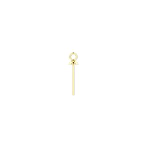 Head pin 1pkg4 14Kt gold-filled, 0.5 inch / cup & loop, 24 gauge