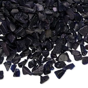 Blue goldstone (glass) 1pkg50g, undrilled inlay chip mini