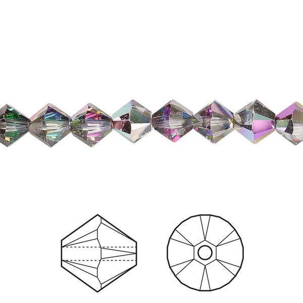 Bead 24pk crystal electra, Crystal Passions&reg; 6mm bicone 5328 image number 0