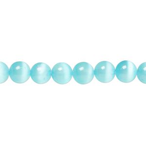 Selenite 1pkg1, round bead 15.5-16 inch 6mm