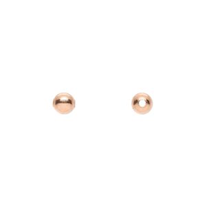Bead 1pkg1000 copper, 5mm round, clear-coated