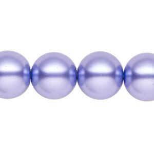 Pearl 1pk violet, Celestial Crystal&reg; 14mm round 15.5-16 inch