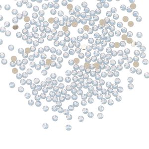 Flat back 144pk light sapphire opal foil back, Preciosa MAXIMA Czech crystal rhinestone 1.7-1.9mm chaton rose round SS5